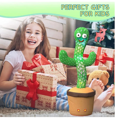 Dancing Cactus Plush Toy with Recording and Music
