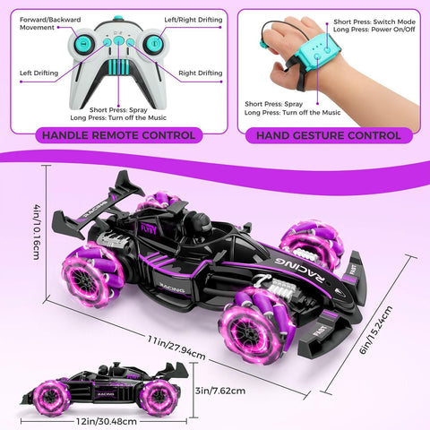 Formula 1 Full-Drift Racing Car with Dual Mode and Gesture Control