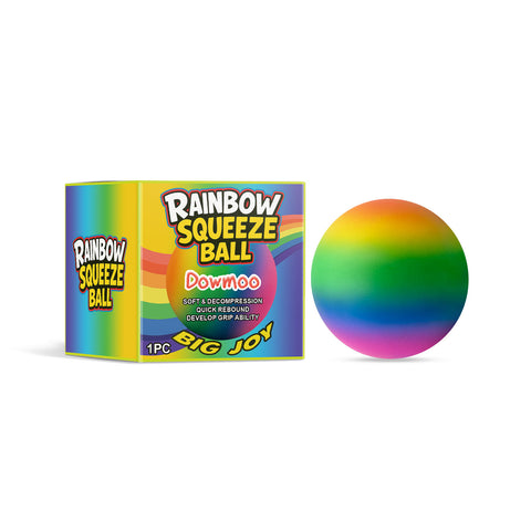 Rainbow Squeeze Stress Ball for Anxiety Relief and Grip Training