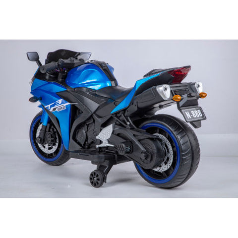 12V Electric Ride-On Motorcycle with Training Wheels