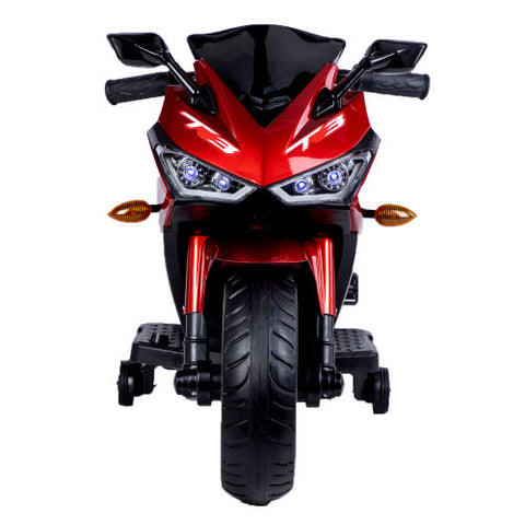 12V Electric Ride-On Motorcycle with Training Wheels