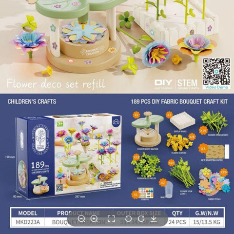 189-Piece DIY Flower Making Machine Kit
