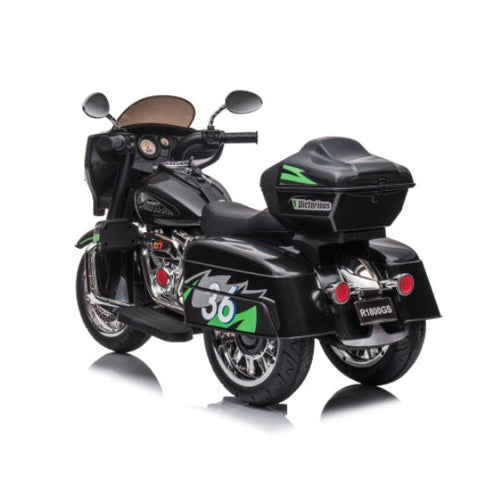 12V 2-Seat Electric Kids Ride-On Motorcycle with 3 Wheels