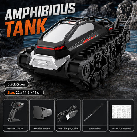 Amphibious Tracked Tank Remote Control Off-Road Toy Car