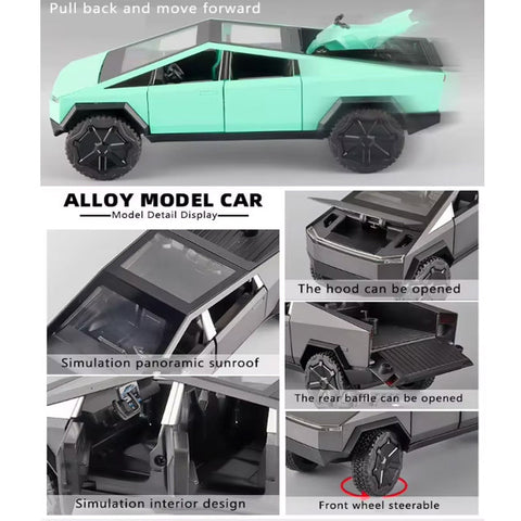 1:32 Diecast Metal Pickup Truck Toy with Pull-Back Action
