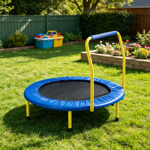 3-Foot Foldable Kids Trampoline with Foam Handle