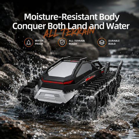 Amphibious Tracked Tank Remote Control Off-Road Toy Car