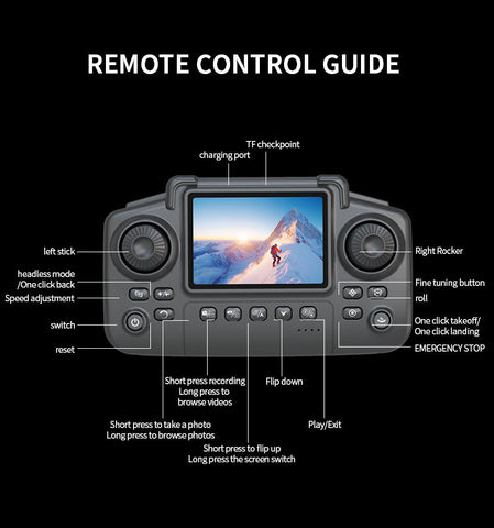 E99Pro Screen Control Drone with Dual Battery