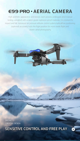 E99Pro Dual Camera Quadcopter Drone with Dual Battery