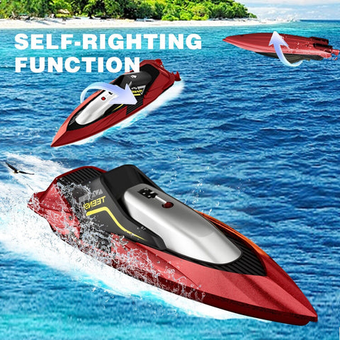 Fast RC Boat for Pools and Lakes | 2.4 GHz 20 MPH Racing Boat