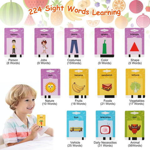 112-Card Electronic Talking Flash Cards Reading Machine