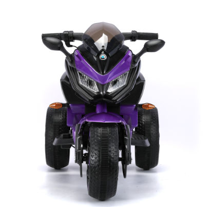 12V 3-Wheel Battery Powered Kids Ride-On Motorcycle with PU Seat