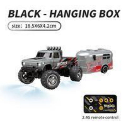 1/64 Mini RC Off-Road Buggy With Detachable Trailer Box