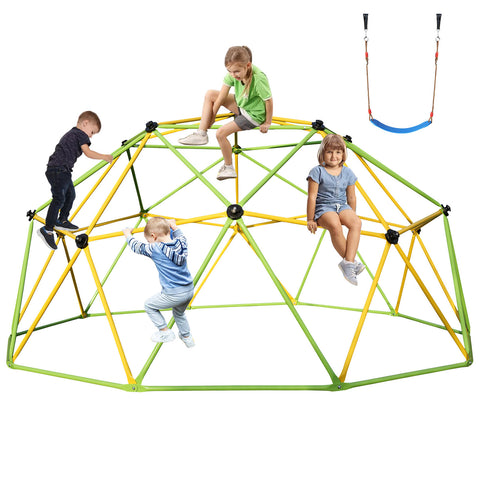 10-Foot Dome Climbing Jungle Gym with Hammock