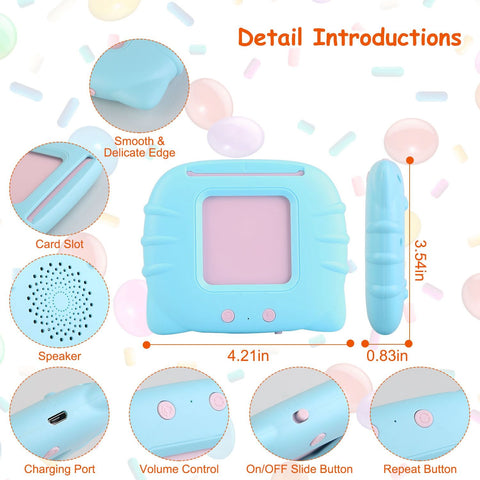 112-Card Electronic Talking Flash Cards Reading Machine