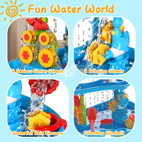 3-Tier Kids Sand and Water Activity Table Set