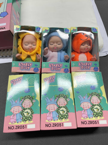 6-Piece Sleeping Princess Doll Gift Set