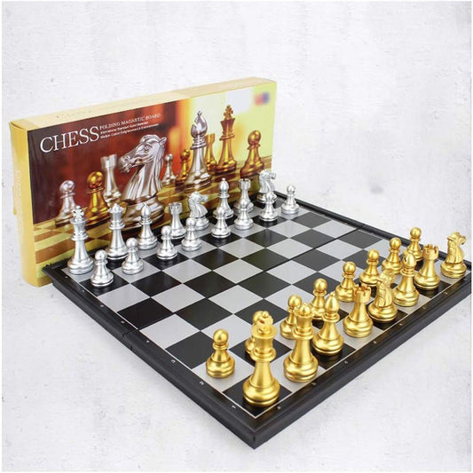 9.8-Inch Travel Folding Magnetic Chess Set