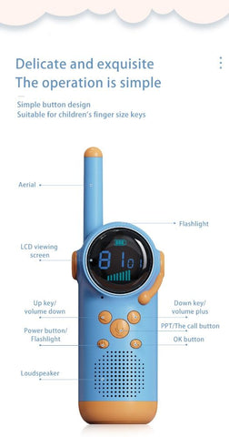 2-Pack Blue and Pink Walkie-Talkies