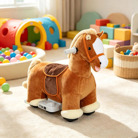 6V Battery Powered Kids Electric Ride-On Horse Pony Toy