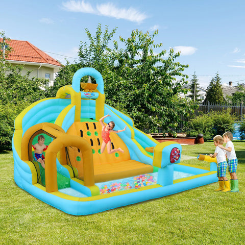 Inflatable Water Park Bounce House with 450W Blower