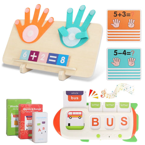 Talking Flash Cards and Finger Counting Math Board Set