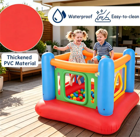 3-in-1 Inflatable Bounce House for Kids