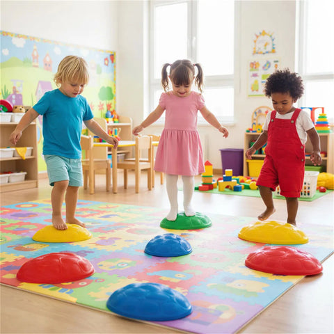 8-Piece Kids Balance Stepping Stones Set