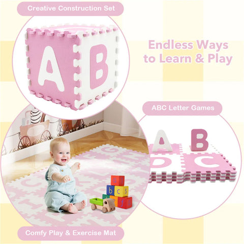 26-Piece Alphabet EVA Foam Play Mat Set