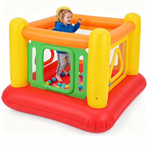 3-in-1 Inflatable Bounce House with Visible Wall