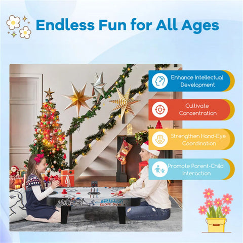 42-Inch Indoor Air Hockey Game Table with LED Scorer