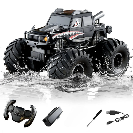 Amphibious 4x4 Remote Control Monster Truck | Waterproof Off-Road Toy Car