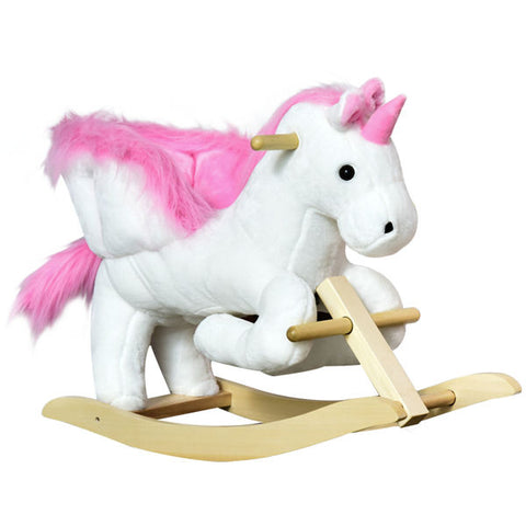 Plush Musical Unicorn Rocking Horse for Toddlers