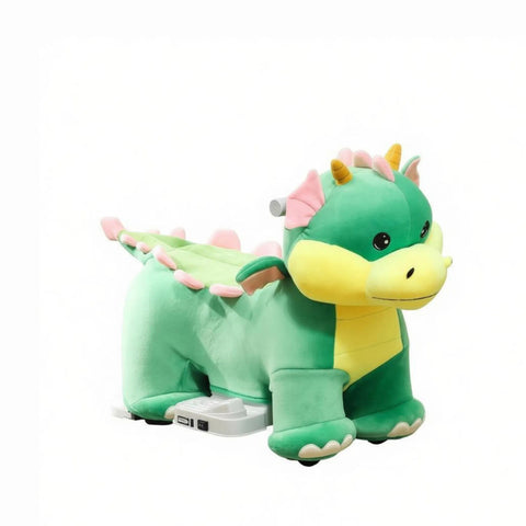 6V Electric Ride-on Toy with Music and Silent PU Wheels