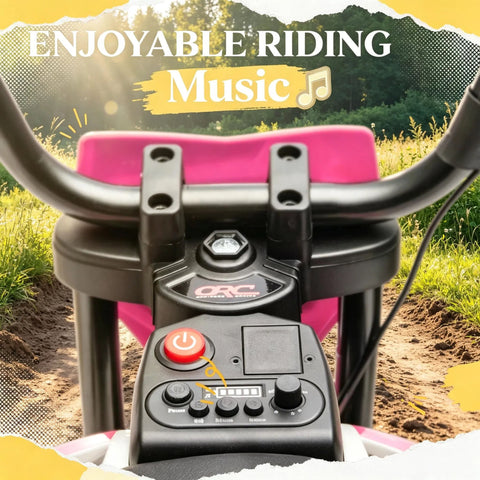 12V Kids Electric Ride On Motorcycle with Training Wheels