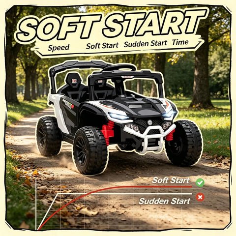 12V Battery-Powered Kids Electric UTV Ride-On Truck