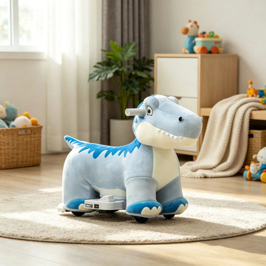 6V Electric Ride-on Dinosaur Toy with Music
