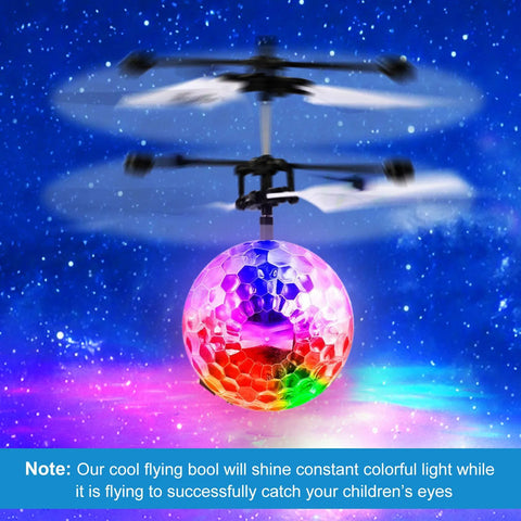 Infrared Induction RC Flying Ball Drone Toy with LED Lights