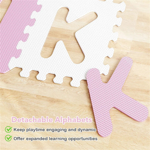 26-Piece Alphabet EVA Foam Play Mat Set