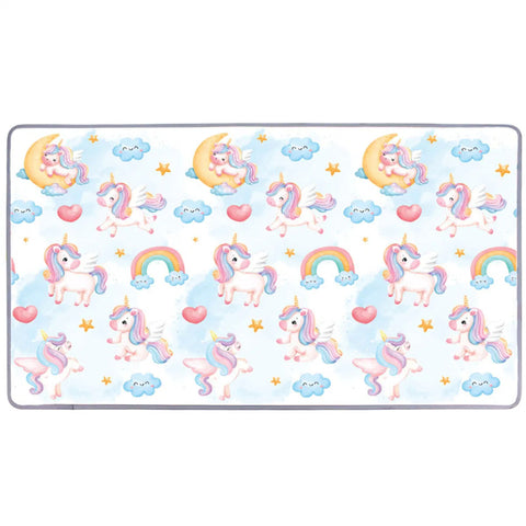 Waterproof Unicorn Print Baby Playpen Foam Mat