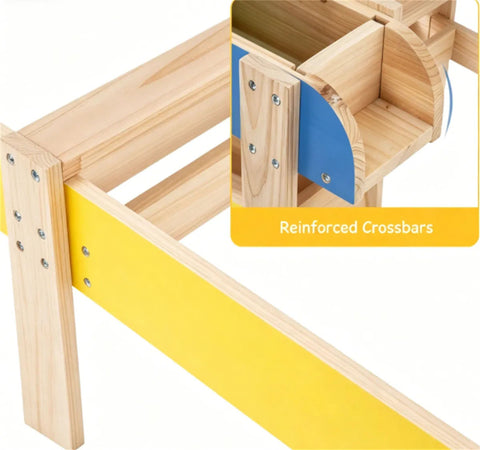 3-in-1 Kids Wooden Sand and Water Table with Faucet