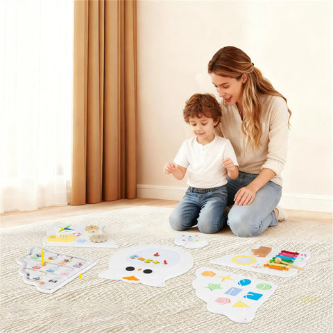 11-in-1 Montessori Owl Activity Wall Busy Board
