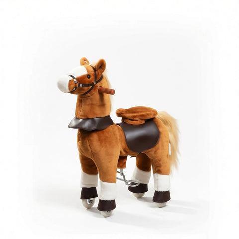 Kids' Ride-On Pony Horse Toy with Wheels and Sounds