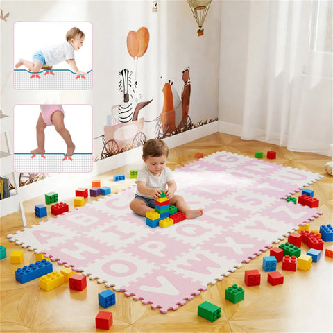 26-Piece Alphabet EVA Foam Play Mat Set