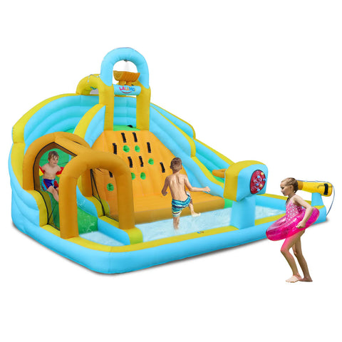 Inflatable Water Park Bounce House with 450W Blower