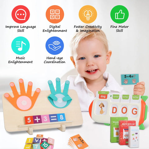 Talking Flash Cards and Finger Counting Math Board Set