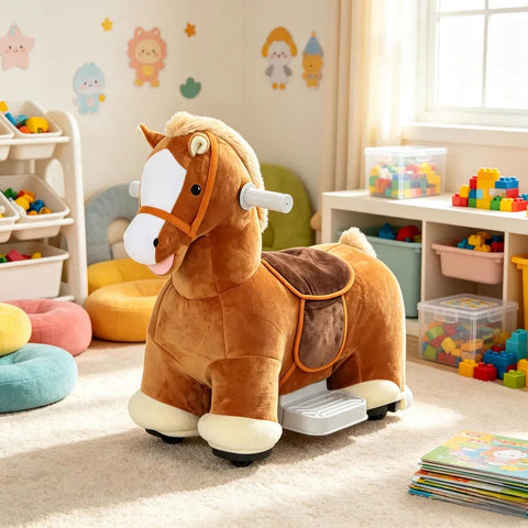 6V Battery Powered Kids Electric Ride-On Horse Pony Toy