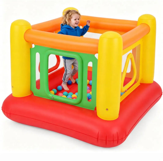 3-in-1 Inflatable Bounce House with Visible Wall