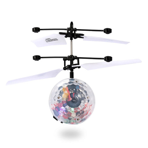 Infrared Induction RC Flying Ball Drone Toy with LED Lights