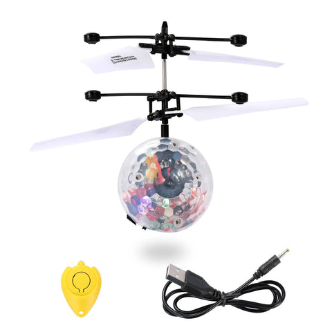 Infrared Induction RC Flying Ball Drone Toy with LED Lights